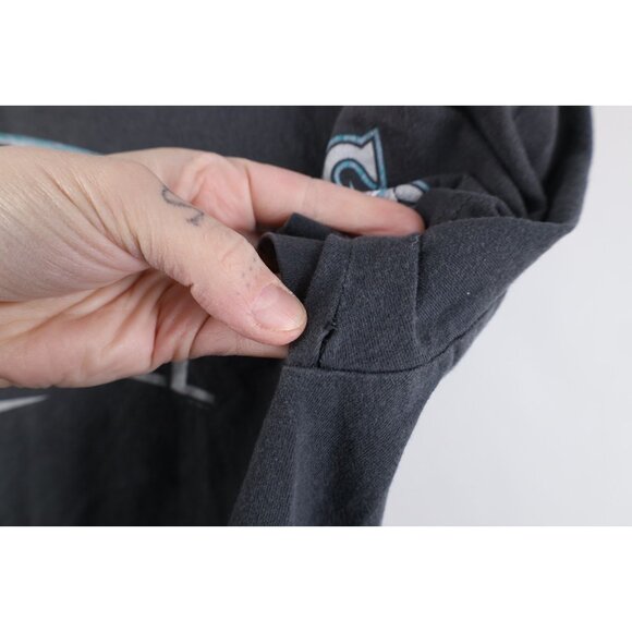 Vtg Y2K Nike Mens L Travis Scott Center Swoosh Seattle Mariners Baseball T-Shirt - Picture 9 of 16